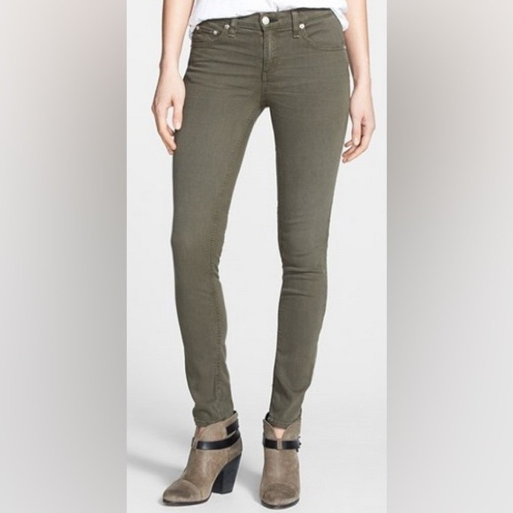 Rag & Bone Jean Legging Olive Green Skinny Pants WC2051503R‎ 25